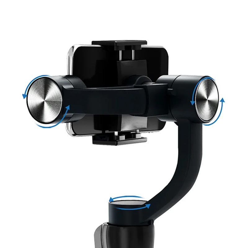 WIWU 3-AXIS HANDHELD SMARTPHONE GIMBAL STABILIZER PHONE HOLDER - BLACK