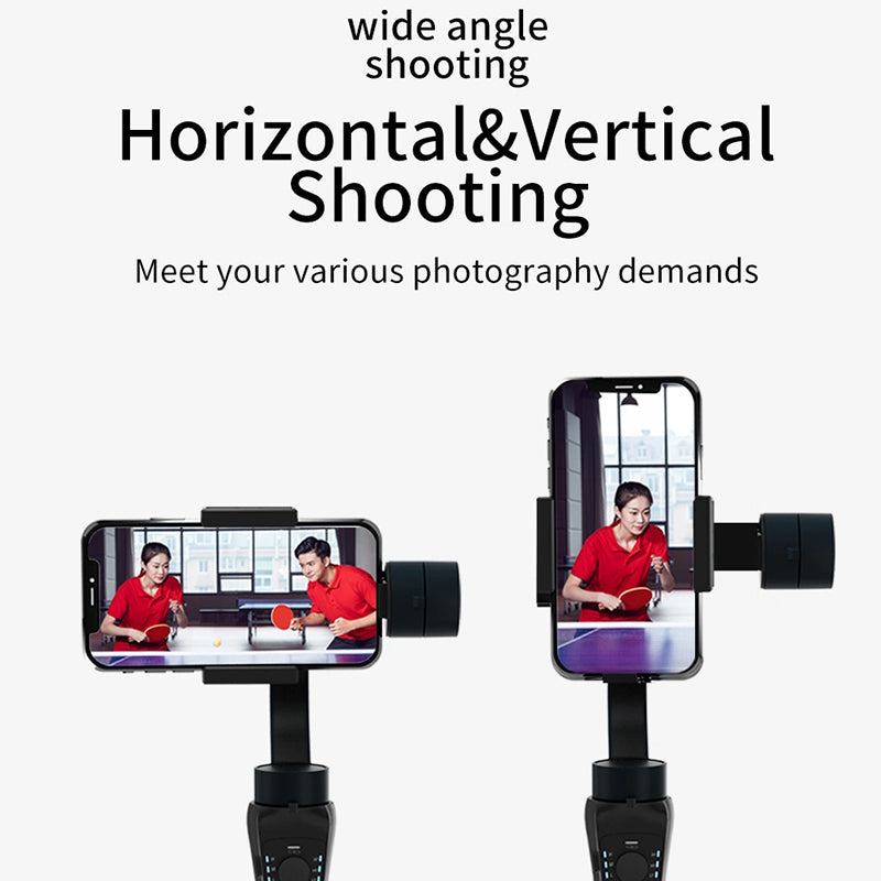 WIWU 3-AXIS HANDHELD SMARTPHONE GIMBAL STABILIZER PHONE HOLDER - BLACK