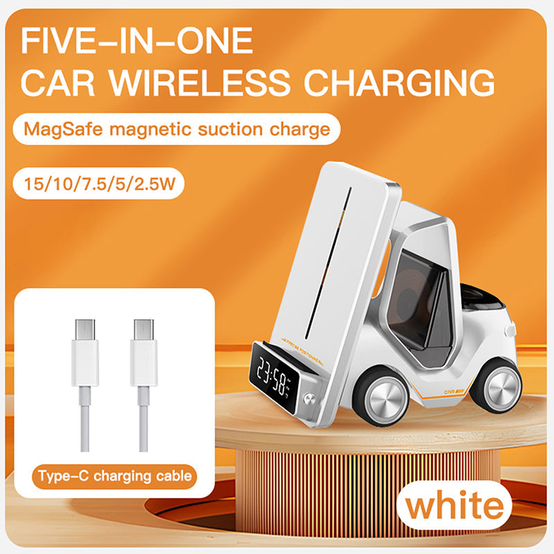 Toocki T20 5 in 1 _ 15W wireless charging station with clock and alarm