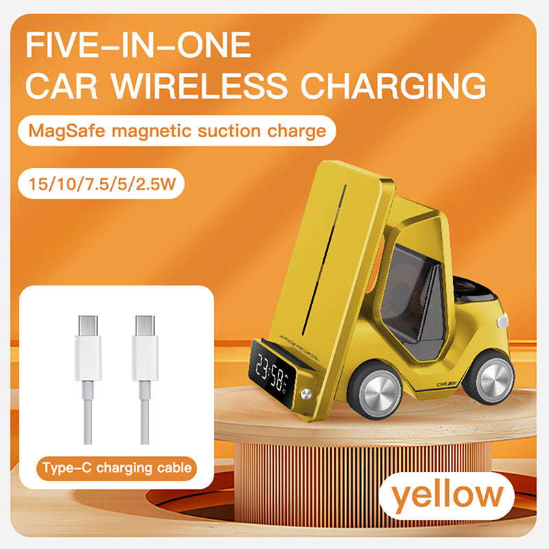 Toocki T20 5 in 1 _ 15W wireless charging station with clock and alarm