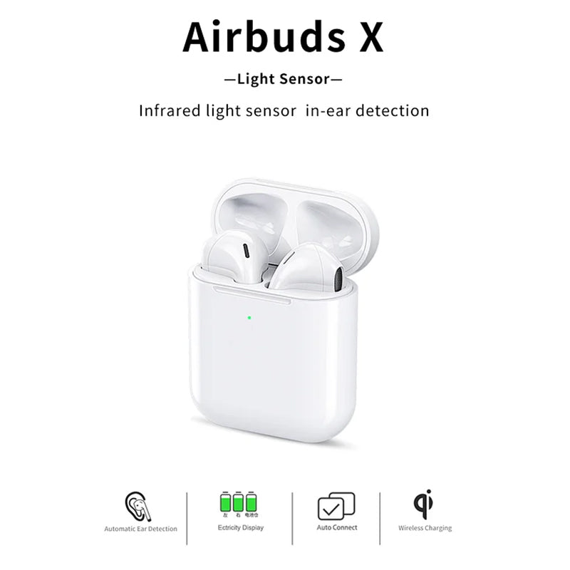 WiWU Airbuds light sensor in ear detection TWS earphone GPS location