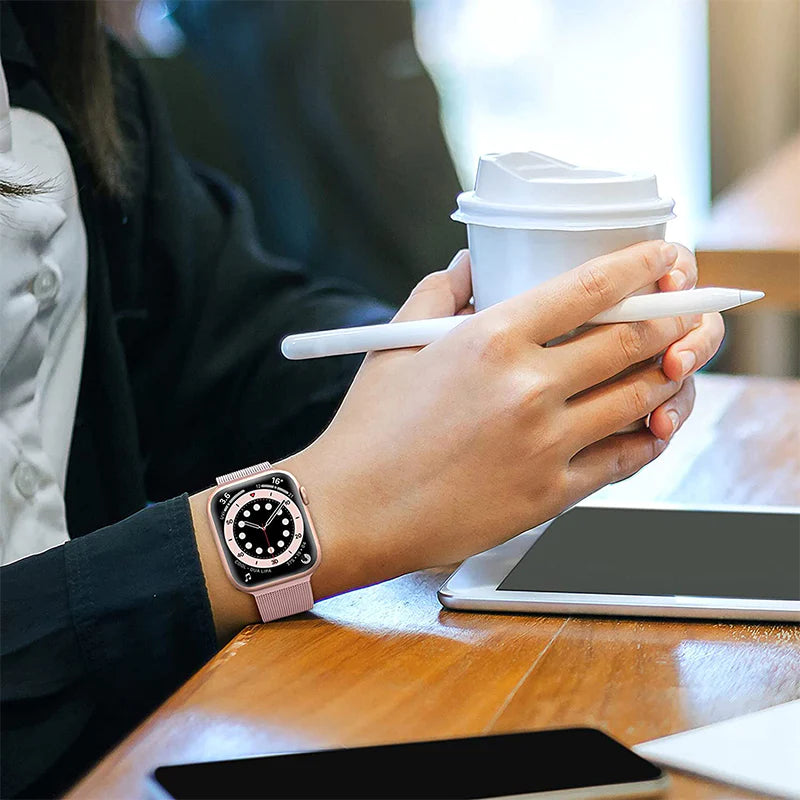 Stainless Steel Magnetic Apple Watch Strap Band