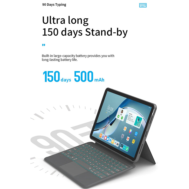 WIWU COMBO TOUCH KEYBOARD CASE FOR IPAD 10.2"/10.5" - GRAY