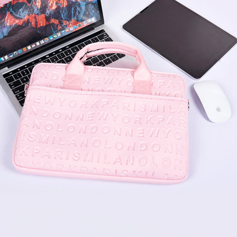 WiWU Waterproof Lycra Vogue Laptop Slim Bag Laptop Handbag with Strap for Men and Women