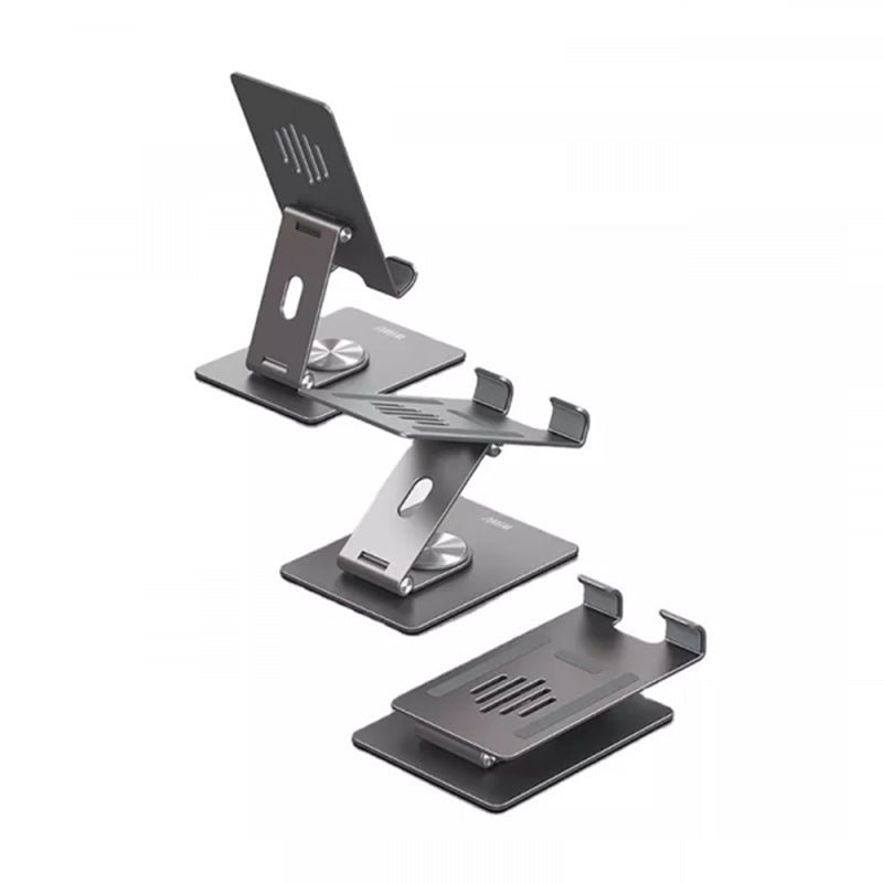 WIWU ZM106 DESKTOP ROTATION STAND FOR MOBILE PHONE AND TABLET - SPACE GRAY