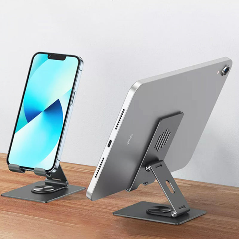 WIWU ZM106 DESKTOP ROTATION STAND FOR MOBILE PHONE AND TABLET - SPACE GRAY