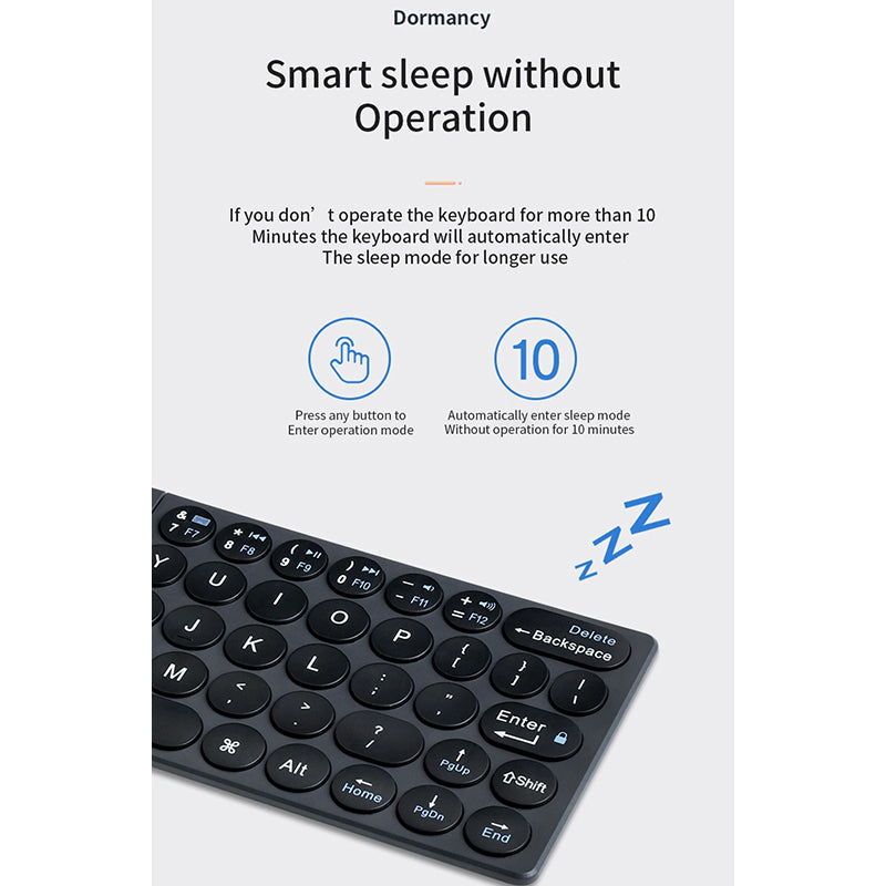 WIWU FOLD MINI WIRELESS KEYBOARD - BLACK