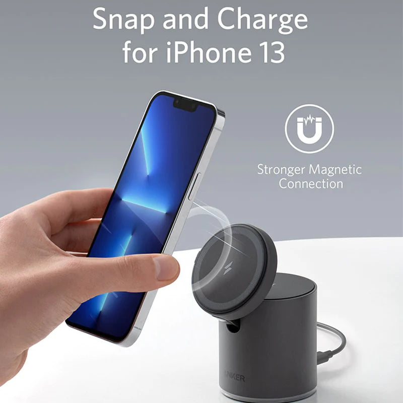 Anker 623 Magnetic Wireless Charger (MagGo) – Interstellar Gray