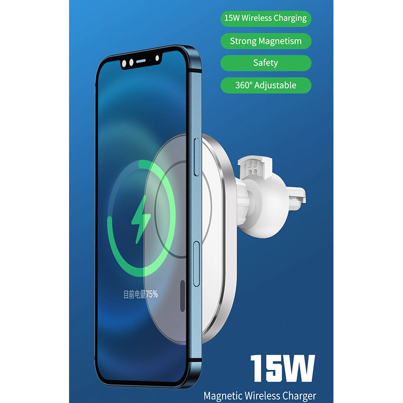 WiWU Magnetic Attached Wireless Charger Car mount CH-306