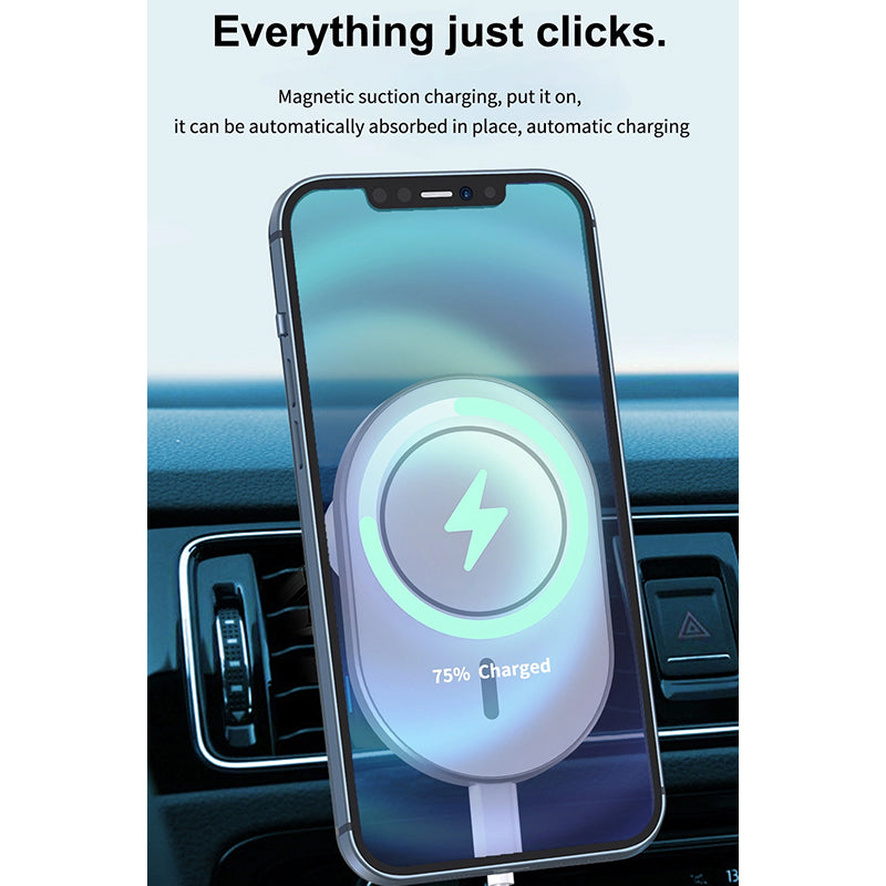 WiWU Magnetic Attached Wireless Charger Car mount CH-306