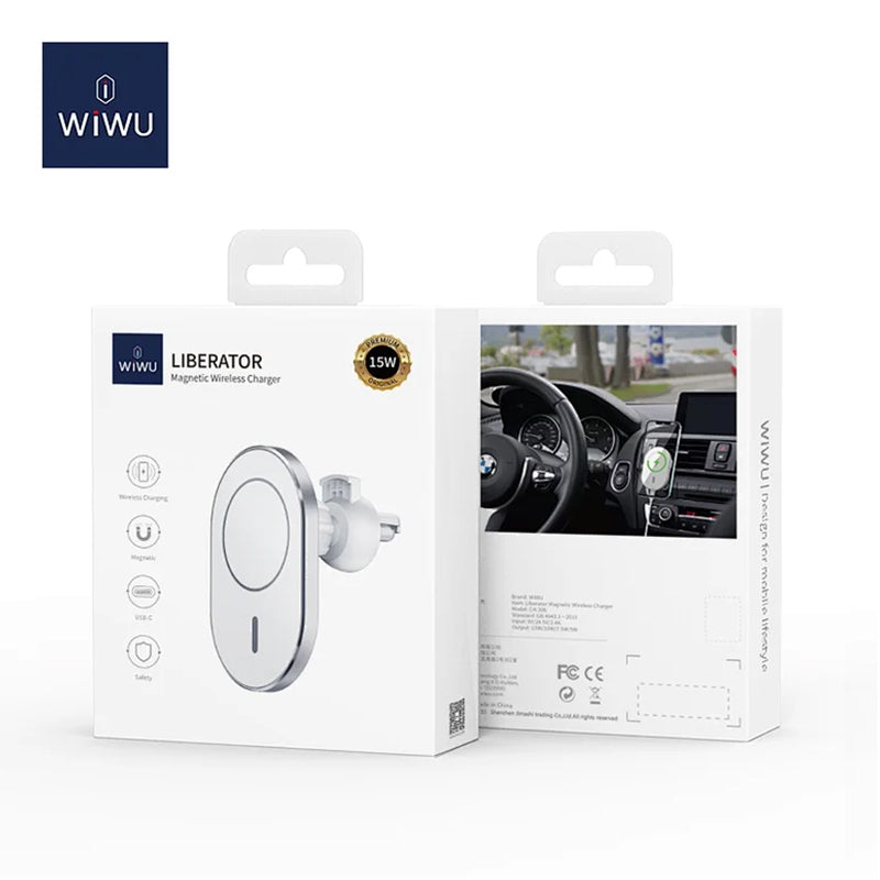 WiWU Magnetic Attached Wireless Charger Car mount CH-306