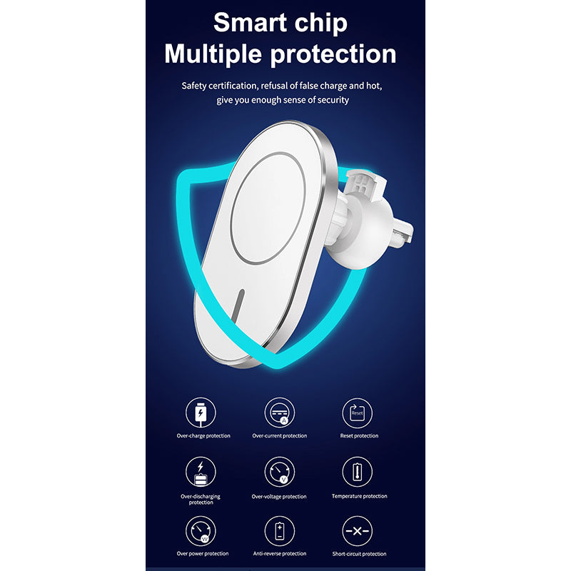 WiWU Magnetic Attached Wireless Charger Car mount CH-306