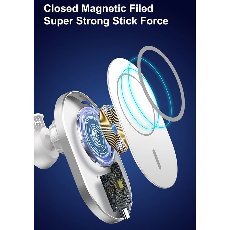 WiWU Magnetic Attached Wireless Charger Car mount CH-306