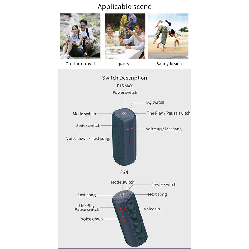WIWU P24 THUNDER SPEAKER - DARK BLUE