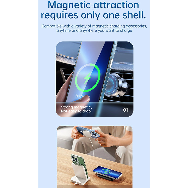 WIWU ULTRA THIN MAGNETIC CLEAR CASE FOR IPHONE