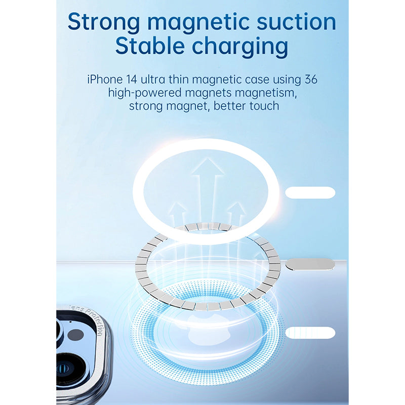 WIWU ULTRA THIN MAGNETIC CLEAR CASE FOR IPHONE