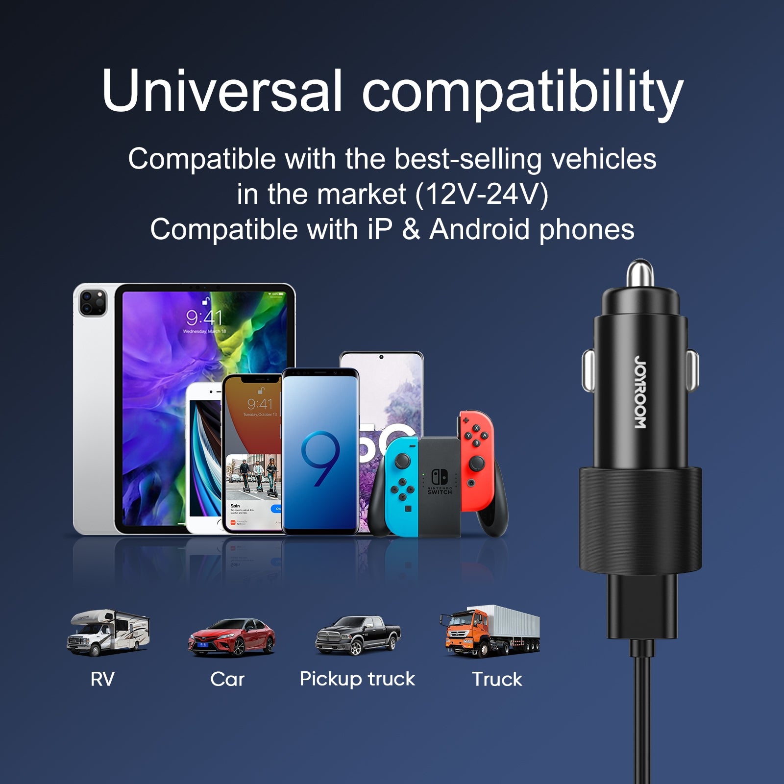 Charger Car - Joy Room - JR - CL10