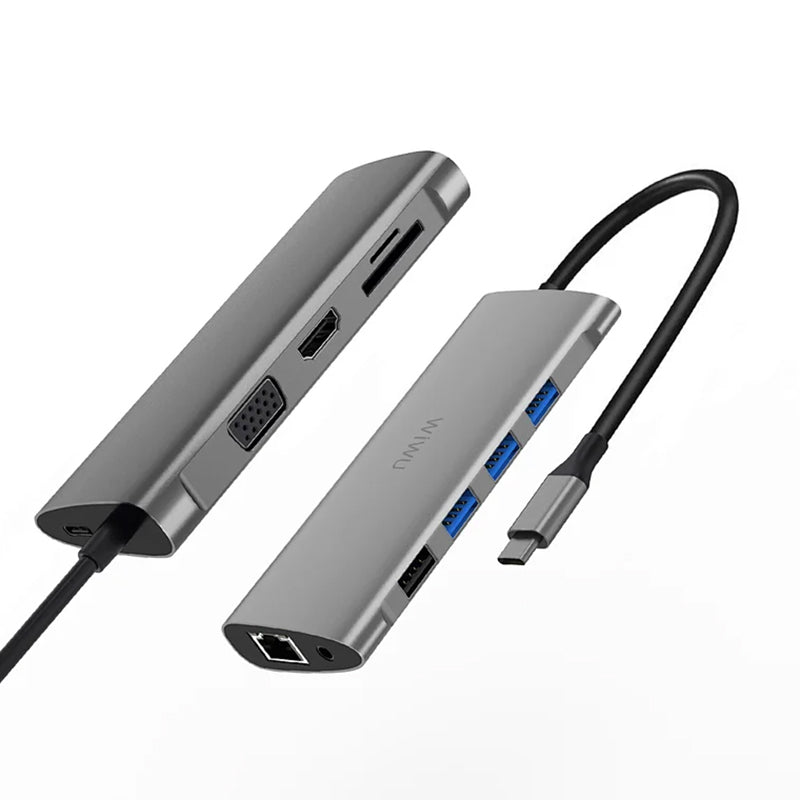 WiWU Alpha 11 in 1 USB C Hub All in One RJ45 Internet 4K for Macbook Laptop Type C Docking Station