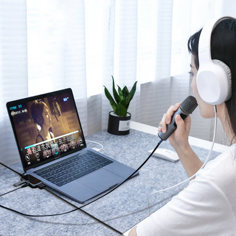 WIWU ALPHA T5 PRO 4 IN 1 USB-C HUB - GRAY