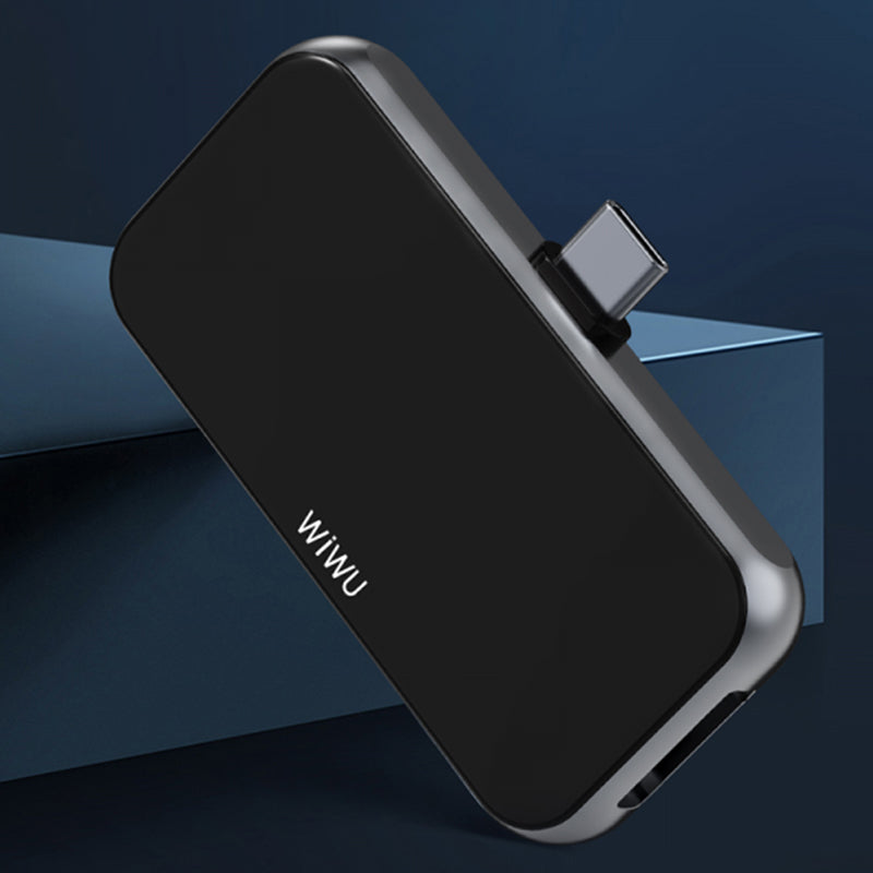 WIWU ALPHA T5 PRO 4 IN 1 USB-C HUB - GRAY