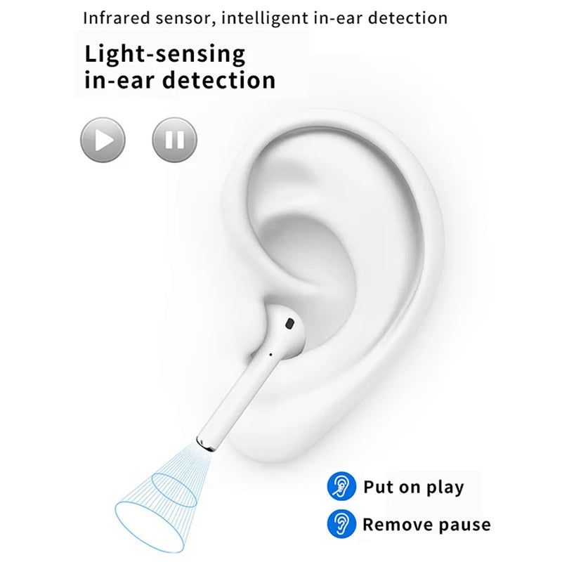 WiWU Airbuds light sensor in ear detection TWS earphone GPS location
