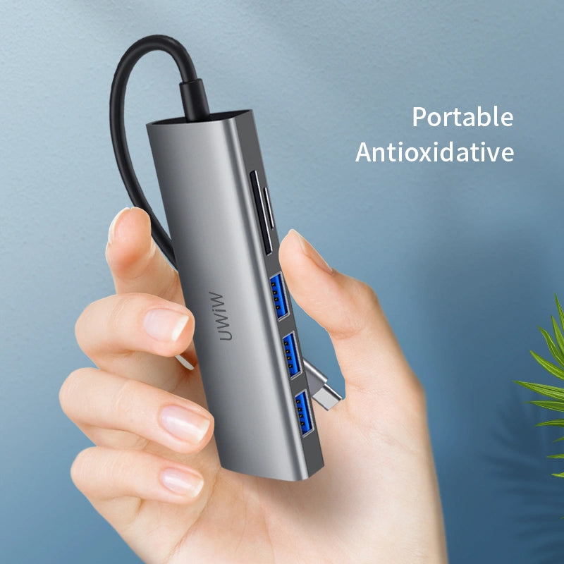 WiWU Alpha 532ST 5 in 1 Laptop Usb C Hub