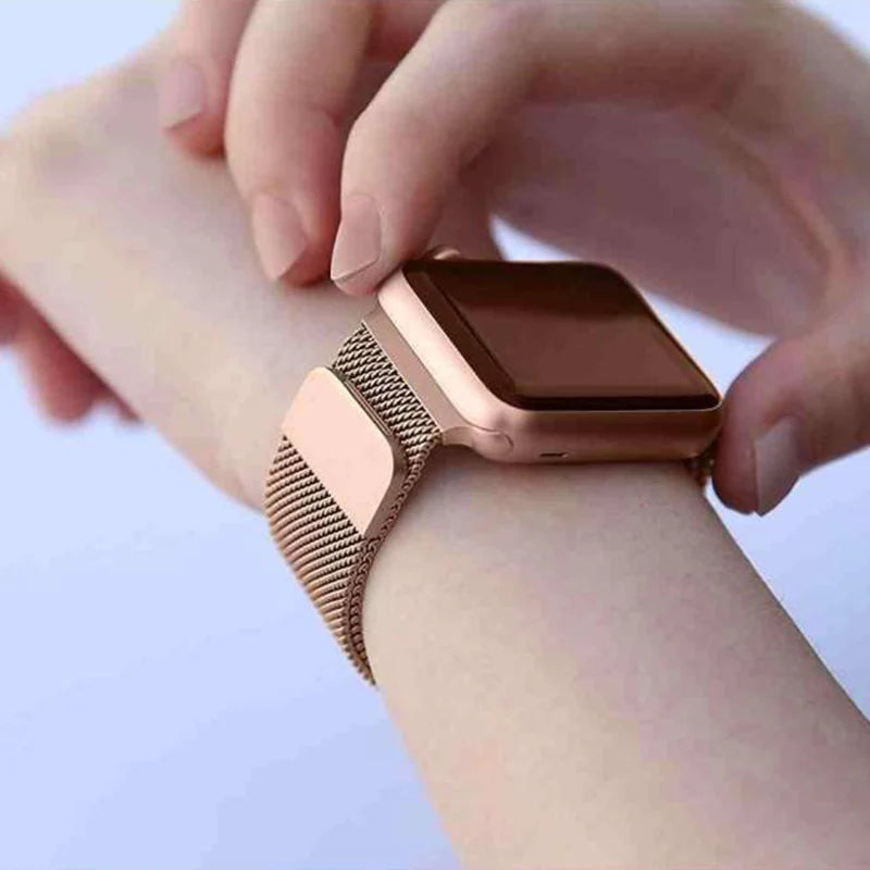 Stainless Steel Magnetic Apple Watch Strap Band