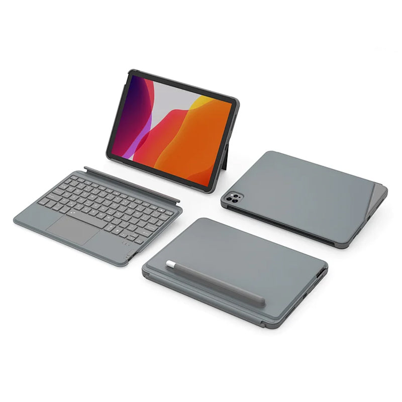 WIWU COMBO TOUCH KEYBOARD CASE FOR IPAD 10.2"/10.5" - GRAY