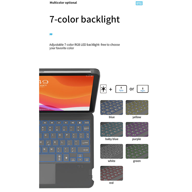 WIWU COMBO TOUCH KEYBOARD CASE FOR IPAD 10.2"/10.5" - GRAY