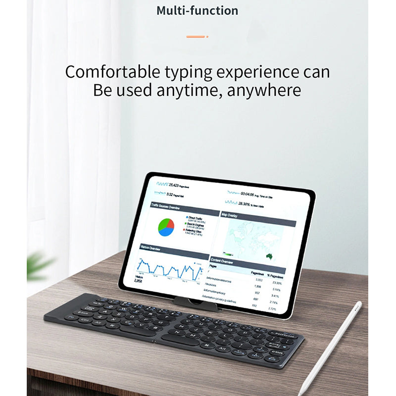 WIWU FOLD MINI WIRELESS KEYBOARD - BLACK