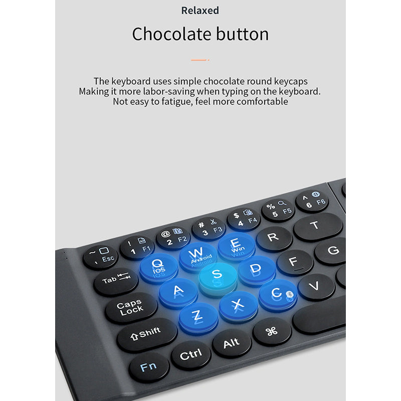 WIWU FOLD MINI WIRELESS KEYBOARD - BLACK