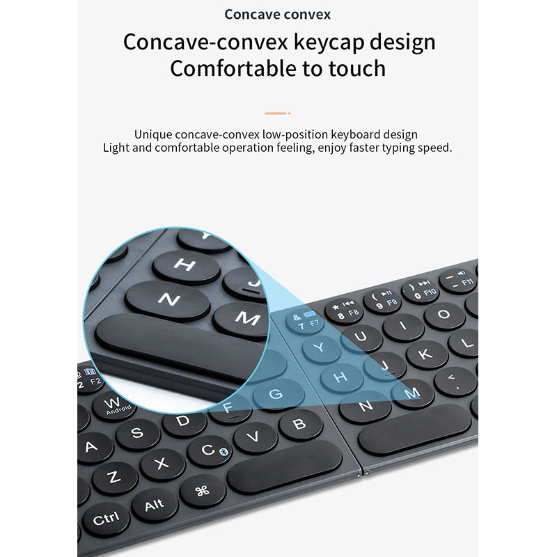 WIWU FOLD MINI WIRELESS KEYBOARD - BLACK