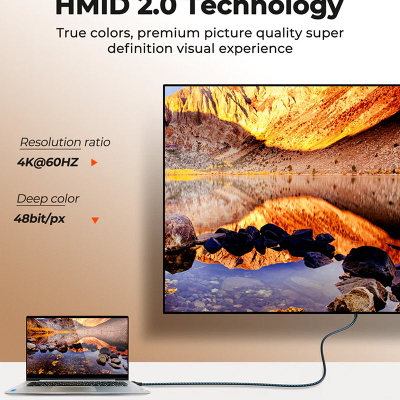 SY-20H1 HDMI To HDMI Cable (4K@60Hz)