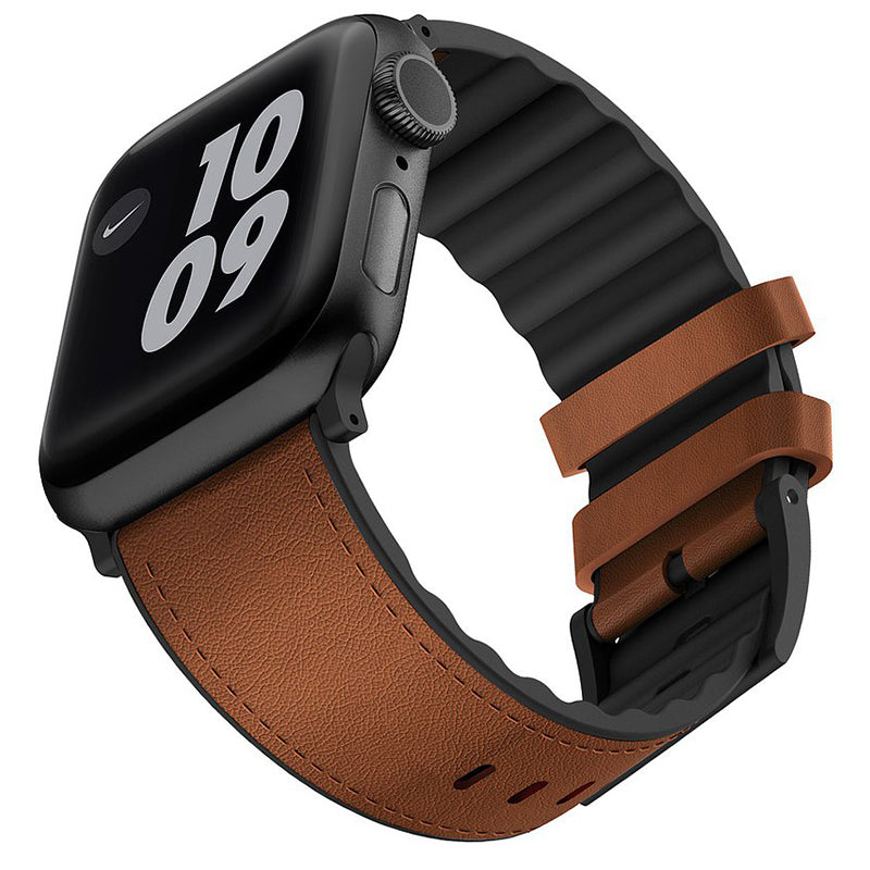 Viva Madrid Venturx Leather for 42/44mm Apple Watch Strap - Brown