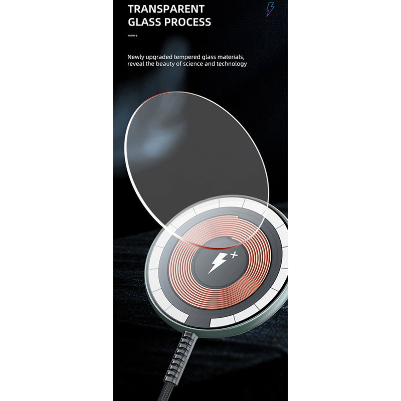 WiWU Magnetic 15w Fast Charging Wireless Charger For Phone