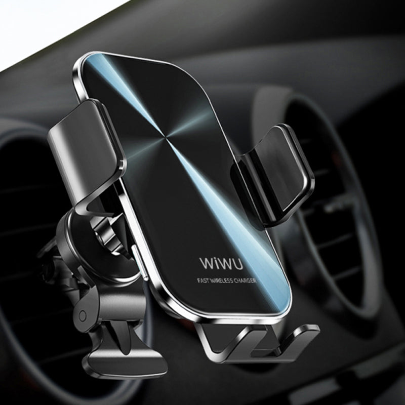 WiWU CH-307 Universal Air Vent Car Phone Mount-Holder 15W Wireless charger Car Mount