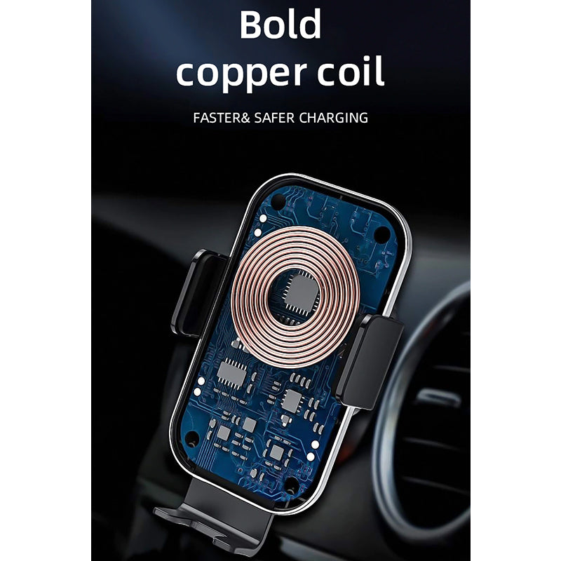 WiWU CH-307 Universal Air Vent Car Phone Mount-Holder 15W Wireless charger Car Mount