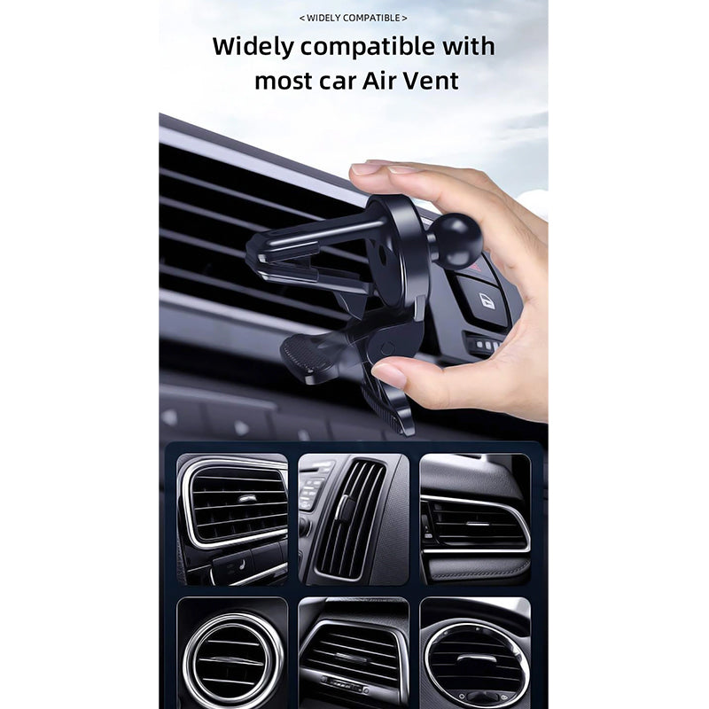 WiWU CH-307 Universal Air Vent Car Phone Mount-Holder 15W Wireless charger Car Mount