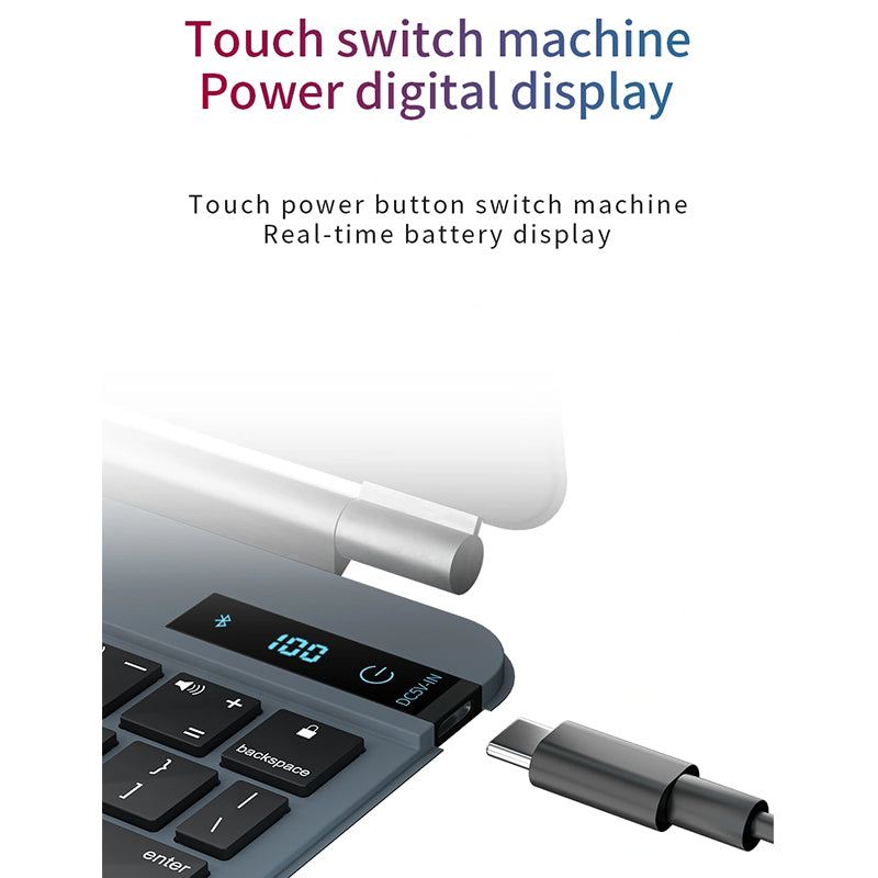 WIWU MAGIC WIRELESS KEYBOARD FOR IPAD 10.9"/11" _ 12.9" - BLACK