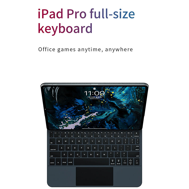 WIWU MAGIC WIRELESS KEYBOARD FOR IPAD 10.9"/11" _ 12.9" - BLACK