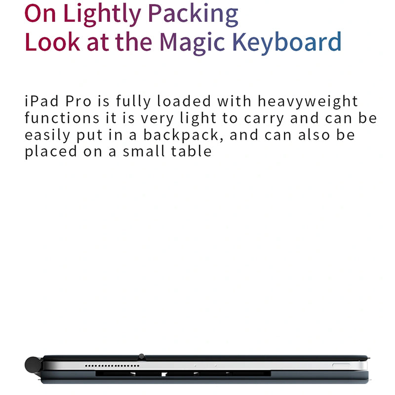 WIWU MAGIC WIRELESS KEYBOARD FOR IPAD 10.9"/11" _ 12.9" - BLACK
