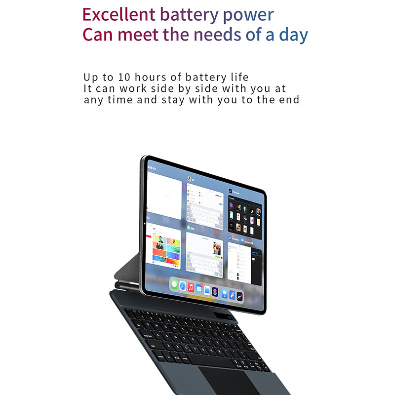 WIWU MAGIC WIRELESS KEYBOARD FOR IPAD 10.9"/11" _ 12.9" - BLACK