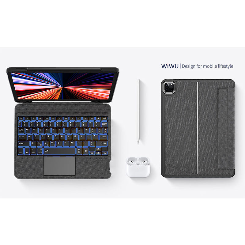 WIWU MAG TOUCH IPAD KEYBOARD CASE FOR 10.2"/10.5" - BLACK