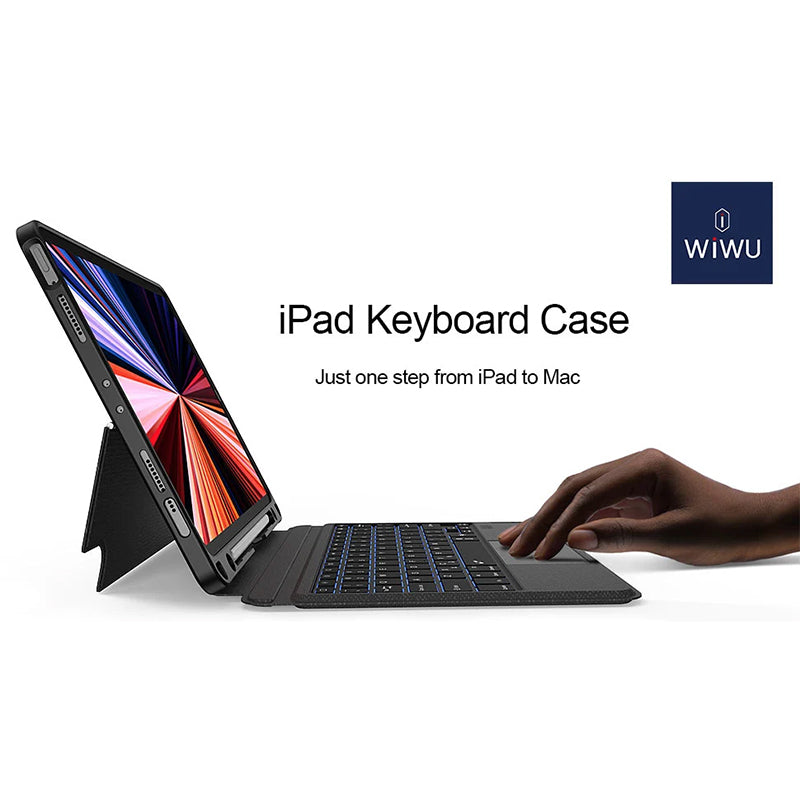 WIWU MAG TOUCH IPAD KEYBOARD CASE FOR 10.2"/10.5" - BLACK