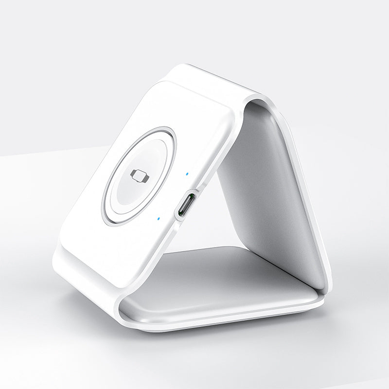 WiWU M6 Foldable 3-in-1 Wireless MagSafe Charger Fast Charging For Iphone