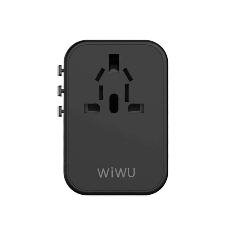 WIWU UA-303 UNIVERSAL PLUG ADAPTER - BLACK