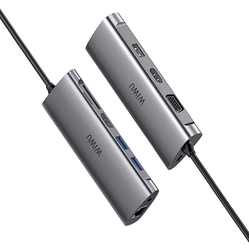 WIWU ALPHA 11 IN 1 USB-C HUB A11312H - GRAY