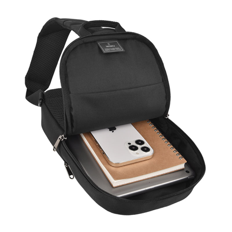 WIWU HALI CROSSBODY CHEST BAG - BLACK