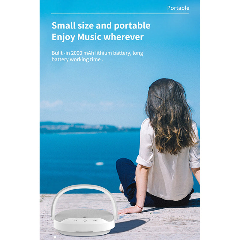 WiWU Portable 3 in 1 Wireless Charging Desk Lamp Speaker 15W Fast Wireless Charging