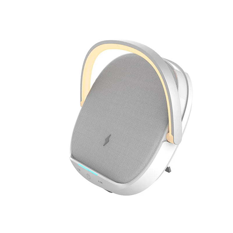 WiWU Portable 3 in 1 Wireless Charging Desk Lamp Speaker 15W Fast Wireless Charging